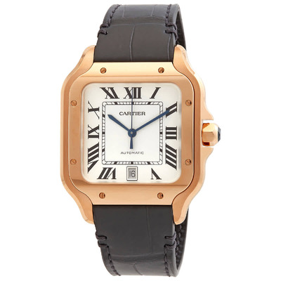 Cartier Santos Automatic Silver Dial Mens Watch (WGSA0019) (arb2584)