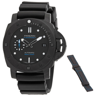 Panerai Submersible Automatic Black Dial Mens Watch PAM01231 (black, arb3942)