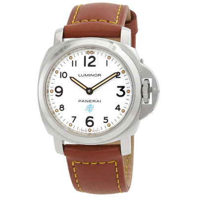 Panerai Luminor Base Logo Acciaio Hand-Wind White Dial Mens Watch PAM00630 (black, arb6311)