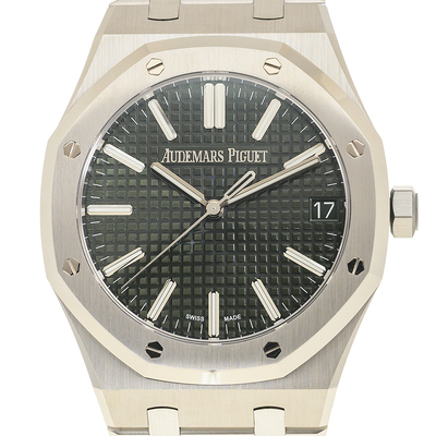 Audemars Piguet Royal Oak Automatic Mens Watch Green Dial 15510ST.OO.1320ST.09 (green, arb804)