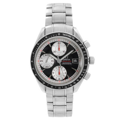 Pre-owned Omega Speedmaster Chronograph Automatic Chronometer Black Dial Mens Watch 3210.51.00 (black, arb21533)