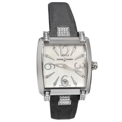 Pre-owned Ulysse Nardin Caprice Automatic White Dial Ladies Watch 133-91C/691 (black, arb7210)