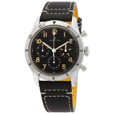 Breitling Aviator 8 Chronograph Hand Wind Black Dial Mens Watch AB0920131B1X1 (black, arb1759)