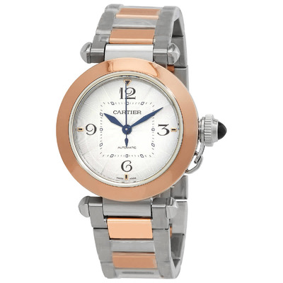Cartier Pasha De Cartier Automatic Silver Dial W2PA0008 Ladies Watch (arb1956)