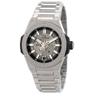 Hublot Big Bang Integral Time Automatic Mens Watch 456.NX.0170.NX Silver-tone Polished Titanium Case and Bracelet (arb22480)