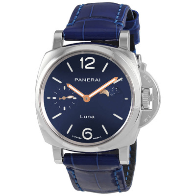 Panerai Luminor Due Luna Automatic Blue Dial Mens Watch PAM01179 (blue, arb4362)