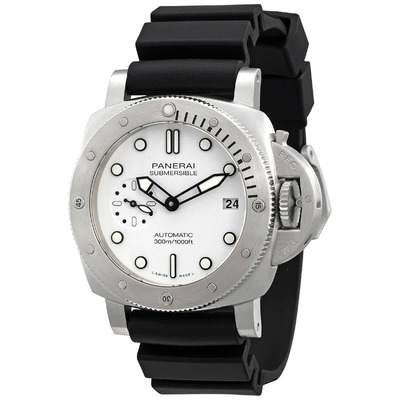 PAM02223 Panerai Submersible Bianco Automatic White Dial Mens Watch (black, arb3984)
