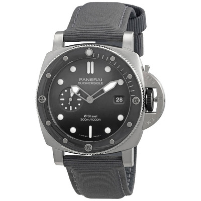 Panerai Submersible QuarantaQuattro eSteel Automatic Grey Dial Mens Watch PAM01288 (arb3958)