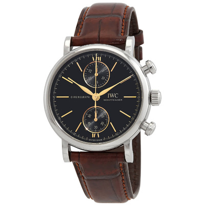 IWC Portofino Chronograph Automatic IW391404 Mens Watch (black, arb3185)