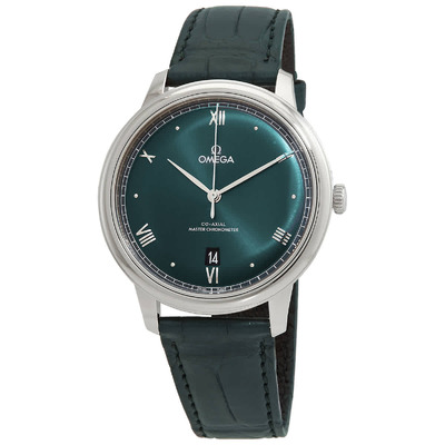Omega De Ville Mens Automatic Chronometer Green Dial Watch [434.13.40.20.10.001] (green, arb3231)