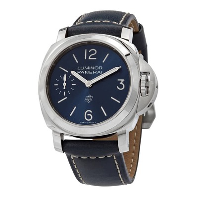 Panerai Luminor Blu Mare Hand-Wind Mens Watch PAM01085 (blue, arb4893)