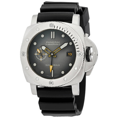 Panerai Submersible GMT Navy SEALs Automatic Mens Watch PAM01323 (black, arb3974)