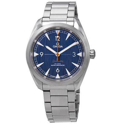 Omega Seamaster Railmaster Chronometer Automatic Mens Blue Dial Watch Ref. 220.10.40.20.03.001 (blue, arb5129)