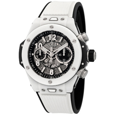 Hublot Big Bang Unico White Ceramic Chronograph Automatic Mens Watch, Model 421.hx.1171.rx (black, arb2728)