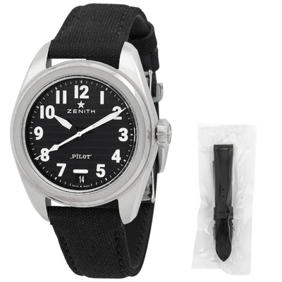 Zenith Pilot Automatic Black Dial Mens Watch 03.4000.3620/21.I001 (black, arb8273)