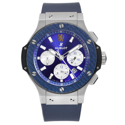 Pre-owned Hublot Big Bang Chronograph Blue Dial Mens Watch 301.SY.7129.lr.cfc17 (blue, arb7181)