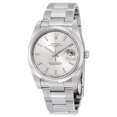 Pre-owned Rolex Oyster Perpetual Mens Watch, Silver Dial, 115200sso (arb25422)
