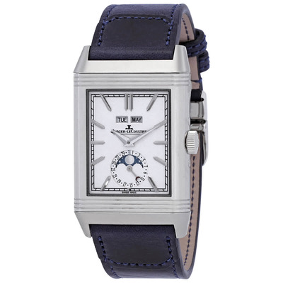 Jaeger-LeCoultre Reverso Tribute Hand-Wind White Dial Mens Watch Q3918420 (blue, arb3160)