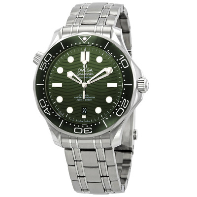 Omega Seamaster Diver Chronometer, Calibre 8800 Automatic movement, Green Dial, Silver-tone Stainless Steel Case and Bracelet, Unidirectional Rotating Green Ceramic Bezel 210.30.42.20.10.001 (green, arb4251)