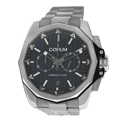 Pre-owned Corum Admiral's Cup AC-ONE Chronograph Automatic Black Dial Mens Watch A116/04001 (black, arb5511)