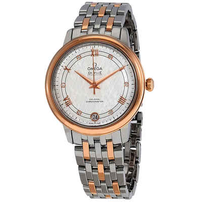 Omega De Ville Ladies Watch 424.20.33.20.52.002 Silver Diamond Dial Steel Rose Gold (arb3923)