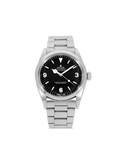 Rolex 1969 Pre-Owned Explorer Ref. 20701308 - Vintage Black Stainless Steel Round Face Automatic Watch (arb16096)