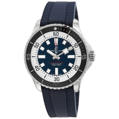 Breitling Superocean Automatic Chronometer Mens Watch Blue Dial A17376211C1S1 (black, arb1018)