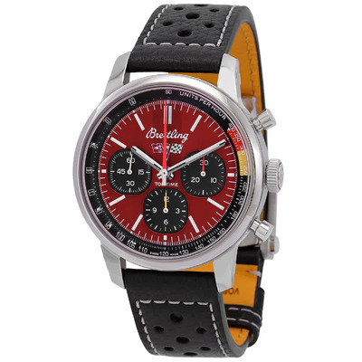 Breitling Top Time B01 Chevrolet Corvette Chronograph Automatic Red Dial Mens Watch AB01761A1K1X AB01761A1K1X1 (red, arb1569)