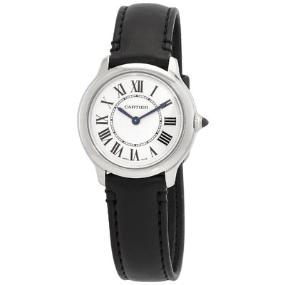 Cartier Ronde Must De Cartier Ladies Quartz Watch WSRN0030 Silver Dial (black, arb2296)