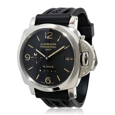 Panerai Luminor 1950 10 Days GMT Automatic Mens Watch Black Dial PAM00533 (black, arb5950)