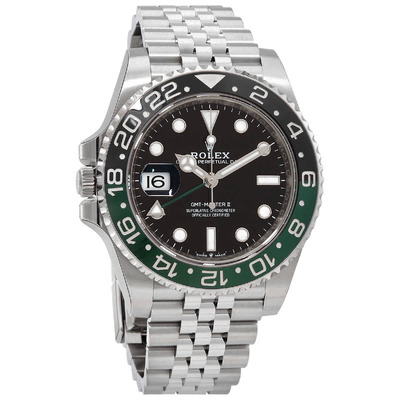 Rolex GMT-Master II Lefty Automatic Black Dial Mens Jubilee Sprite Bezel Watch M126720VTNR-0002 (black, arb7267)