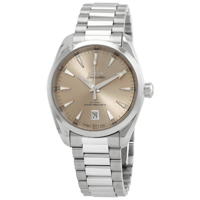 Omega Seamaster Aqua Terra Chronometer Sandstone Dial Automatic Unisex Watch (Ref: 22010382009001) 220.10.38.20.09.001 (blue, arb5119)