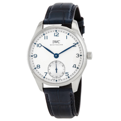 IWC Portugieser Automatic Silver Dial Mens Watch IW358304 (blue, arb2326)