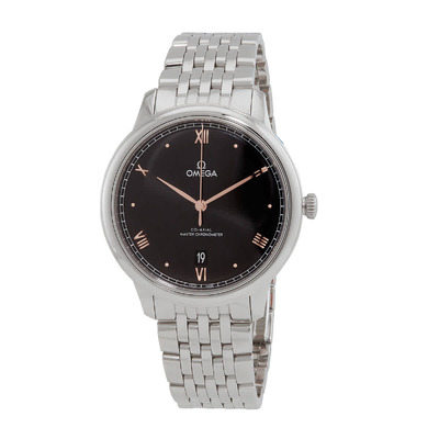 Omega De Ville Mens Automatic Chronometer Black Dial Watch, Model 434.10.40.20.01 434.10.40.20.01.001 (black, arb6221)