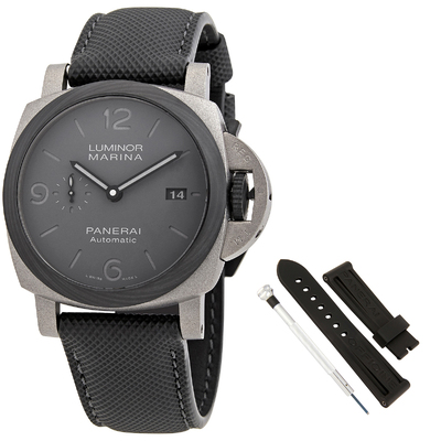 PAM01662 Panerai Luminor Grey Dial Mens Watch - Pre-owned (arb21661)