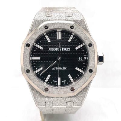 Audemars Piguet Royal Oak Frosted Gold Black Dial Ladies Watch 15454BC.GG.1259BC.03 (black, arb5191)