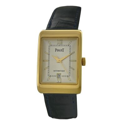 Pre-owned Piaget Protocole Automatic Silver Dial Mens Watch (Art. No. 18952) (black, arb5289)