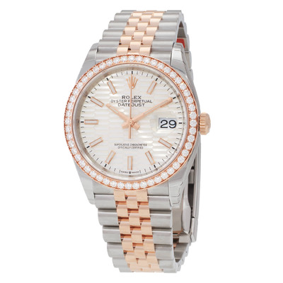 Rolex Datejust 36 Fluted Motif Automatic Chronometer Diamond Watch M126281RBR-0021 (arb4654)