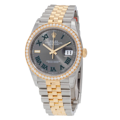 Rolex Datejust 36 Automatic Chronometer Wimbledon Dial Diamond Watch, Ref: M126283RBR-0021 (arb6108)
