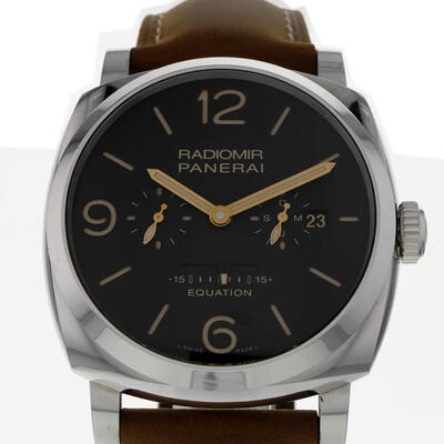 Pre-owned Panerai Radiomir Black Dial Mens Watch PAM00516 (black, arb5952)