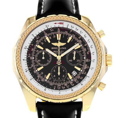 Pre-owned Breitling Bentley Motors Chronograph Automatic Mens Watch h25363 (black, arb7137)