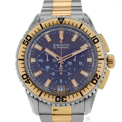 Pre-owned Zenith El Primero Stratos Chronograph Automatic 51.2061.405 (brown, arb6896)