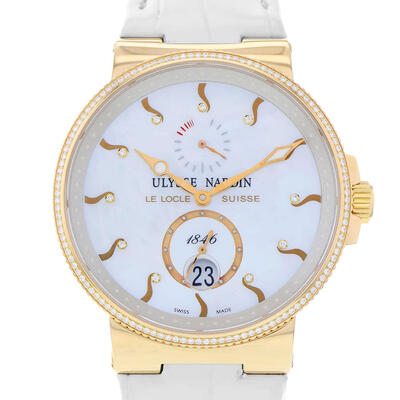 Ulysse Nardin Marine Chronometer Automatic Diamond Men's Watch - Model 265-66 (arb7208)