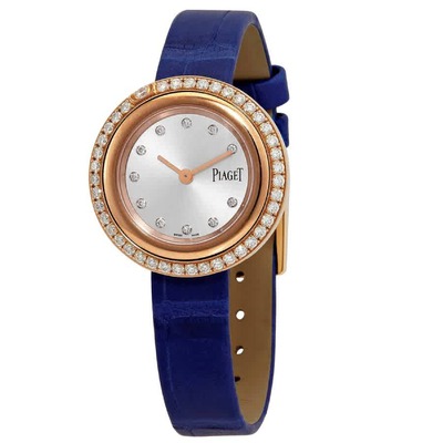 Piaget Possession Diamond Silver Dial 18kt Rose Gold Ladies Watch G0A43082 (blue, arb6262)