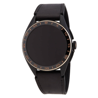 Tag Heuer Connected SBR8A83 BT6302 Mens Smart Watch - Black Dial Quartz Analog-Digital SBR8A83.BT6302 (black, arb5078)