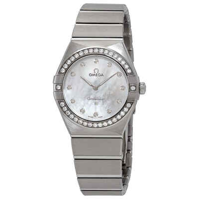 Omega Constellation Manhattan Mother of Pearl Diamond Dial Ladies Watch - Article No. 131.15.28.60.55.001 (arb4458)