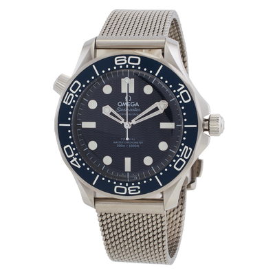 Pre-owned Omega Seamaster 210.30.42: Analog Blue Dial Mens Automatic Chronometer Watch with Coaxial Escapement, Sapphire Crystal & Rotating Bezel 210.30.42.20.03.002 (blue, arb24008)