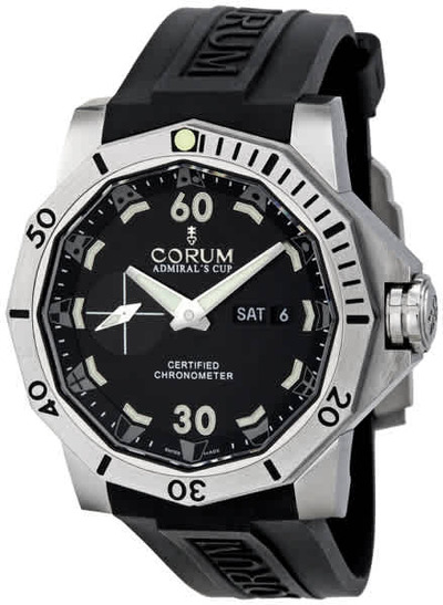 Corum Admirals Cup Seafender 46 Chrono Automatic Watch Model AN12 Ref:947/0371 A947/00980 (black, arb885)