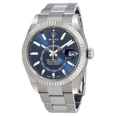 Pre-owned Rolex Sky-Dweller 326934blso Mens Automatic GMT Blue Dial Watch (blue, arb20696)