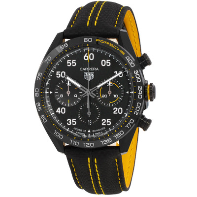 Tag Heuer Carrera X Porsche Chronograph Automatic Black Dial Mens Watch CBN2A1H.FC6512 (black, arb7399)
